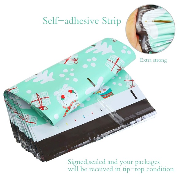 (20) 10x13 Snowman Poly Mailers - Picture 3 of 3